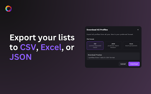 ProfileSpider: AI Profile Scraper & Contact Manager screenshot 1