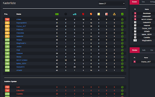 ProLeague Dark screenshot 1