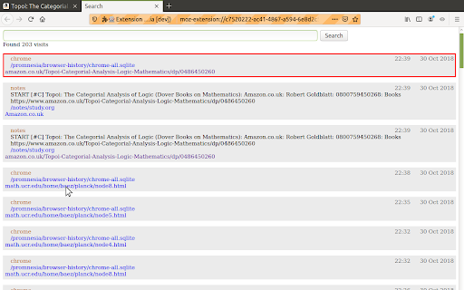 Promnesia screenshot 1