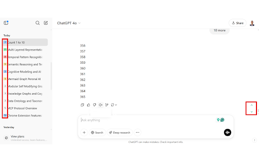Prompt Counter and Jumper and Library For ChatGPT screenshot 1