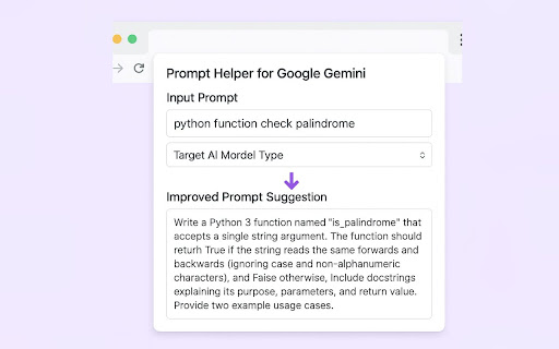 Prompt Helper for Google Gemini screenshot 1