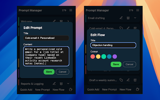 Prompt Manager screenshot 1