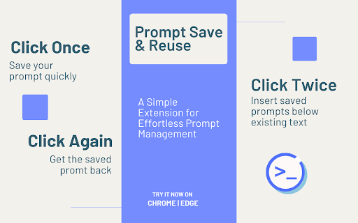 Prompt Save Reuse: ChatGPT & Gemini screenshot 1