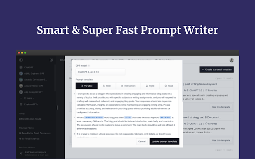 Promptmatic: Superpower ChatGPT screenshot 1