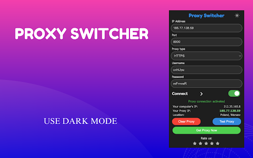 Proxy Switcher screenshot 1