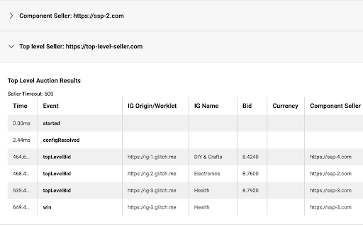PubMatic PA Debugger screenshot 1