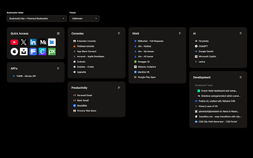 Pure Bookmarks screenshot 1