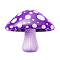 purple mushrooms logo