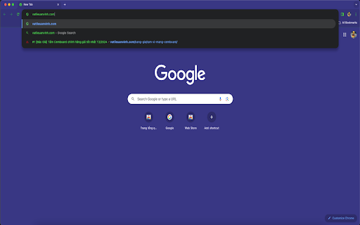 Purple Simple Theme (vatlieuanvinh) screenshot 1