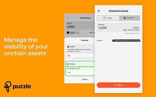 Puzzle | Aleo Wallet screenshot 1