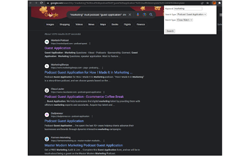 PWR Search screenshot 1