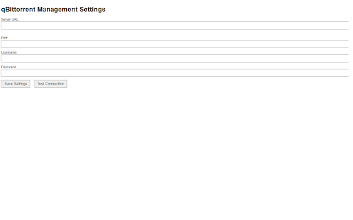 qBittorrent Manager screenshot 1