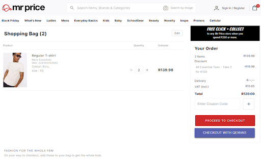 Qenvas Checkout screenshot 1
