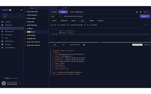 Qodex Chrome API Fetcher screenshot 1