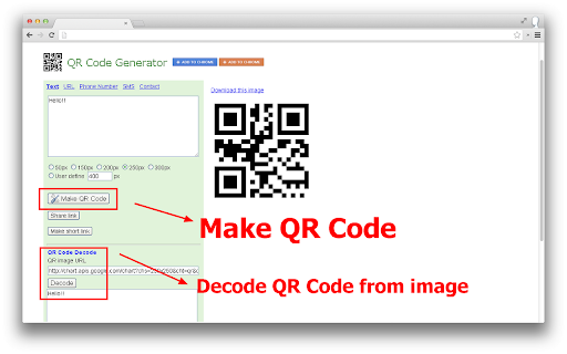 QR Code Generator screenshot 1