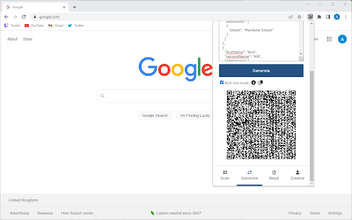 QR Page To Mobile (Generate & Read) screenshot 1