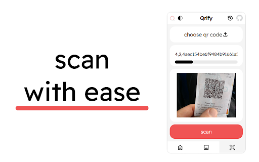 Qrify - qr code generator and scanner screenshot 1