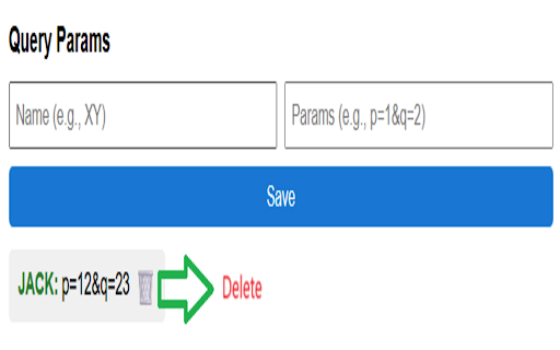Query Param Saver screenshot 1