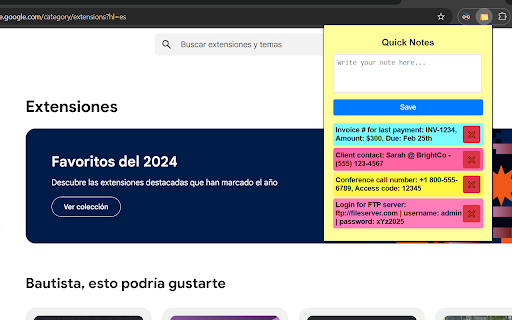 Quick Notes screenshot 1
