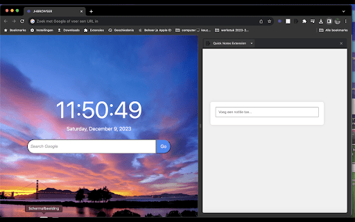 Quick Notes Extension screenshot 1