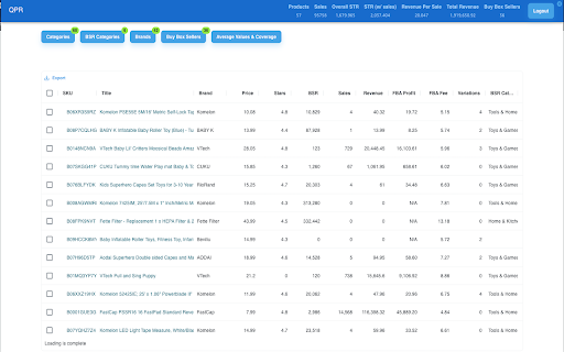 Quick Products Report screenshot 1