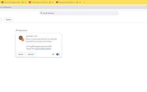 Quiet Tabs screenshot 1