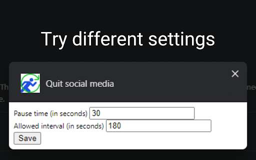 Quit social media screenshot 1