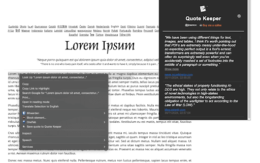 Quote Keeper screenshot 1