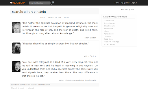 Quotes Book screenshot 1