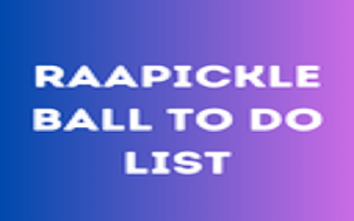 Raapickle ball To Do List screenshot 1