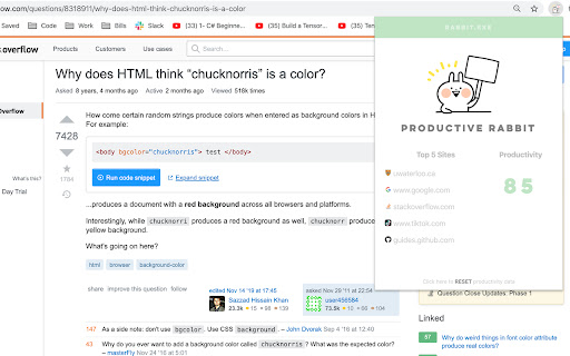 Rabbit: Productivity-Procrastination Tracker screenshot 1
