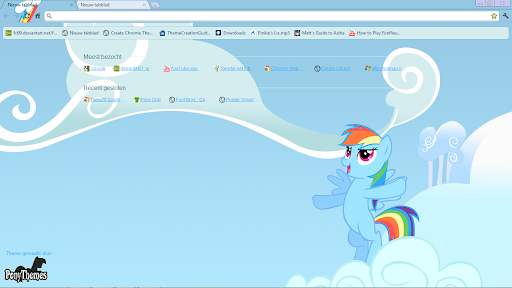 Rainbow Dash Theme screenshot 1