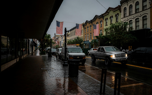 Rainy Day Street Scene in Savannah screenshot 1