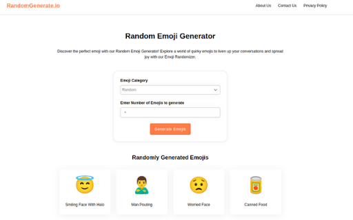 Random Emoji Generator screenshot 1