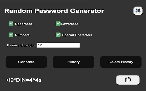 Random Password Generator screenshot 1