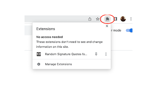 Random Signature Quotes for Gmail™ screenshot 1