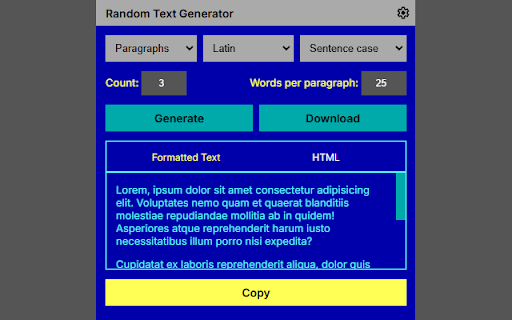 Random Text Generator screenshot 1