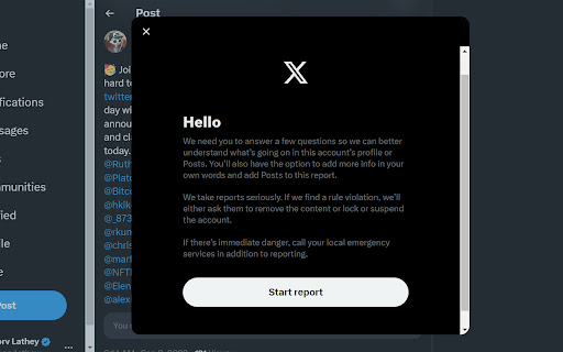 RapidReport for Twitter screenshot 1