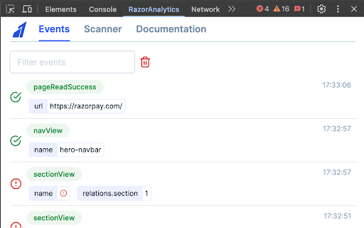 RazorAnalytics Inspector screenshot 1