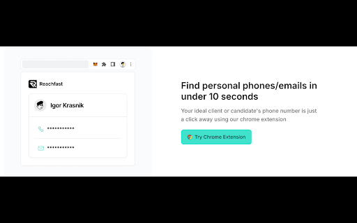Reachfast screenshot 1