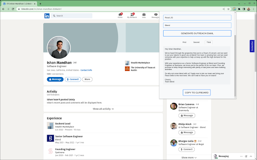 Reachout screenshot 1