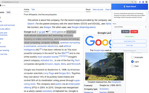 Read Aloud - Deepgram TTS screenshot 1