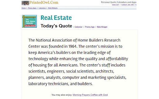 Real Estate Daily Quote screenshot 1
