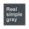 Real simple gray logo