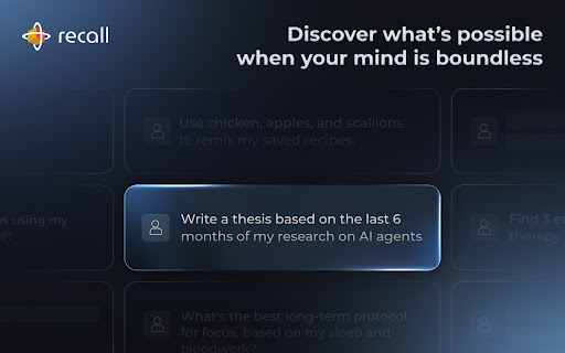 Recall | Summarize Anything, Forget Nothing screenshot 1
