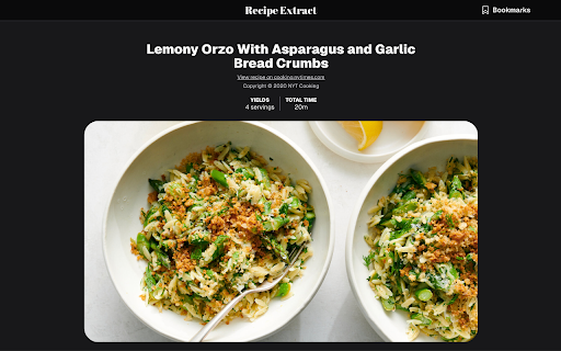 Recipe Extract screenshot 1