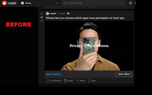 reddit-adblock screenshot 1