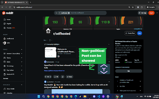 Reddit Brainrot Blocker (Trump, Elon, Doge) screenshot 1
