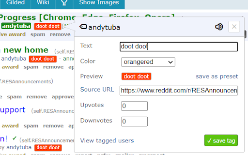 Reddit Enhancement Suite screenshot 1