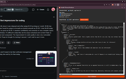 Reddit Thread Reducer screenshot 1